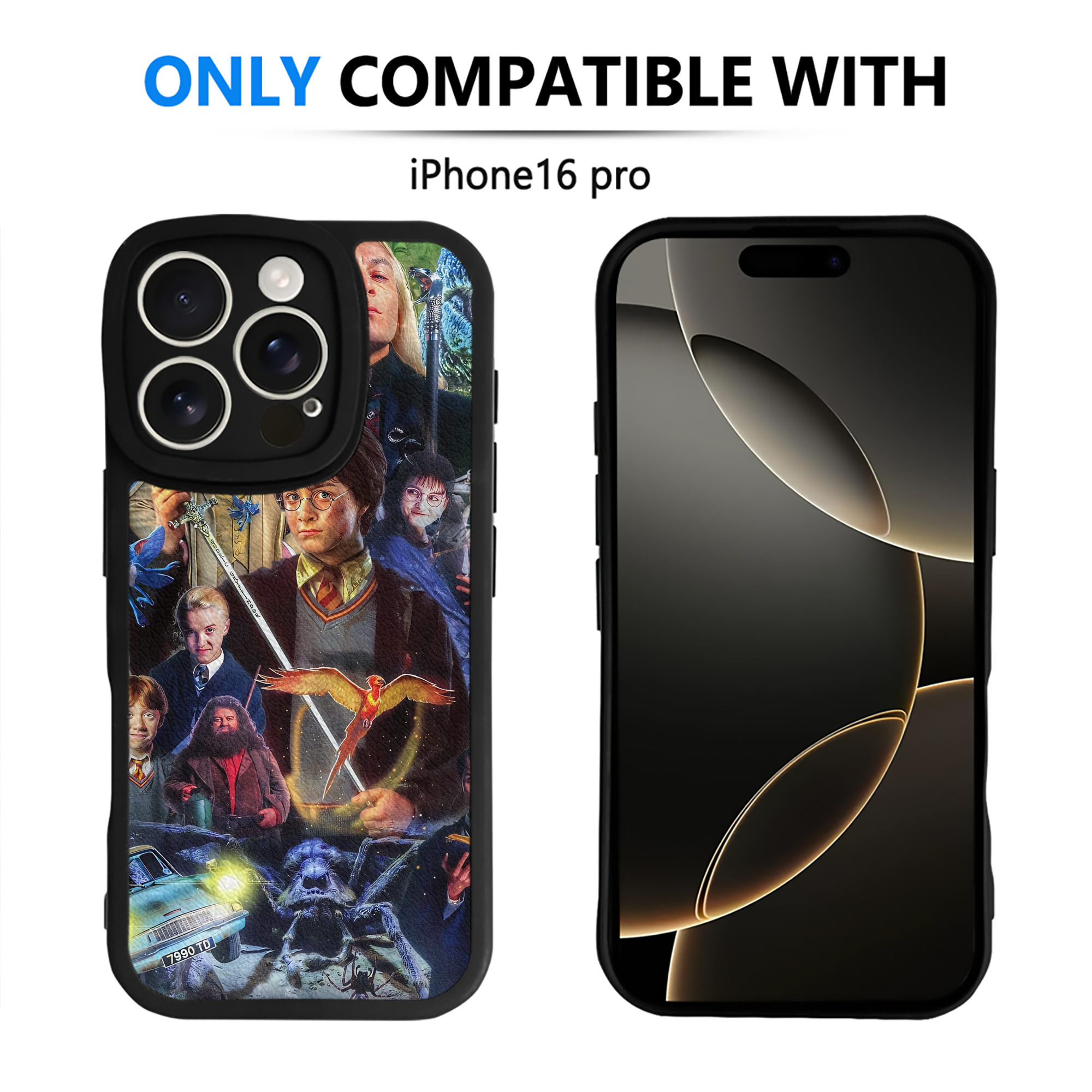 （画像用） Harry Potter ハリー・ポッターシリーズ 【iPhone 16シリーズ対応】シリコンスマホケース（レザー調） 材質：シリコン
